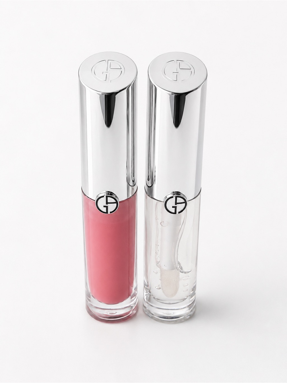 Giorgio Armani Duo Lip Gloss Set - Pink & Clear